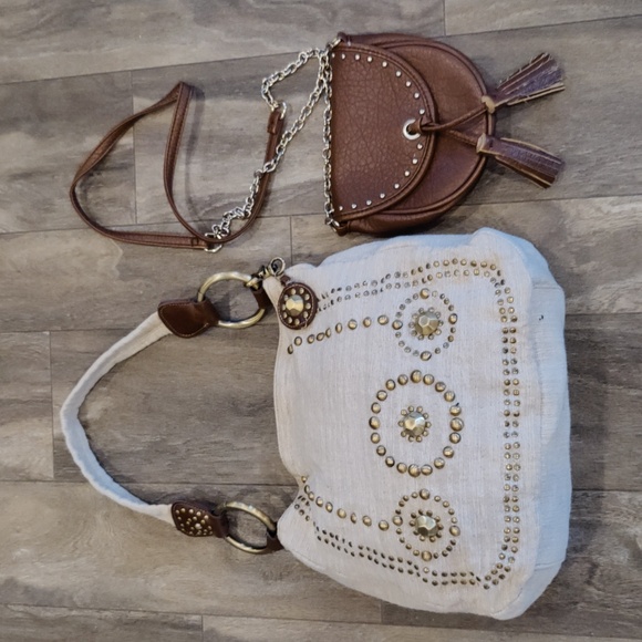 Franco Sarto Handbag Bonus Crossbody Bag Studded - Picture 1 of 12